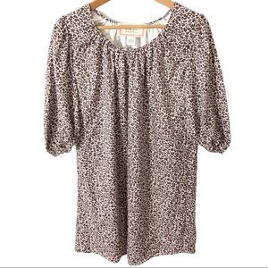 More of Me Maternity Design Silk Leopard Dress